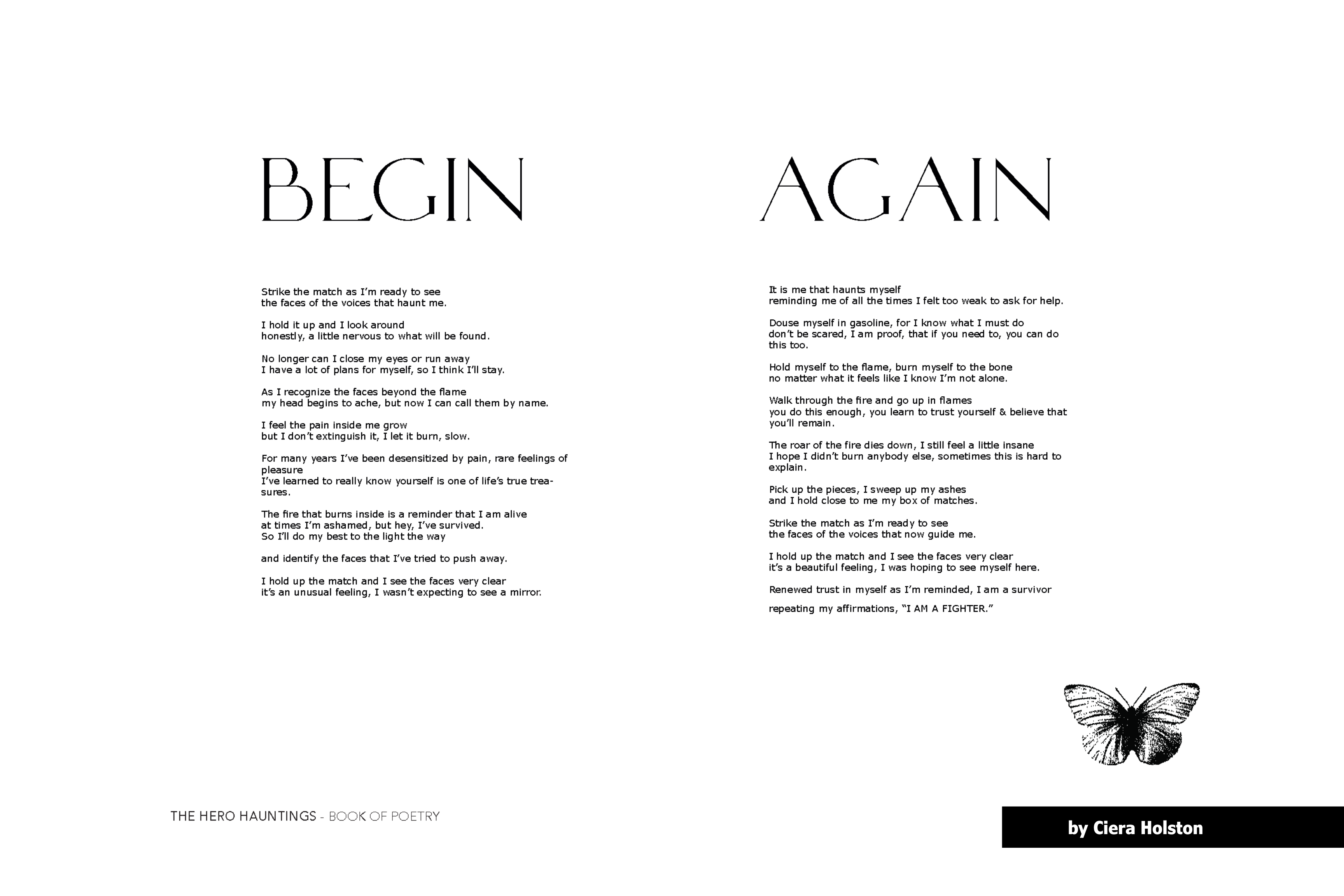 [4] Begin Again by Ciera Holston - The Hero Hauntings