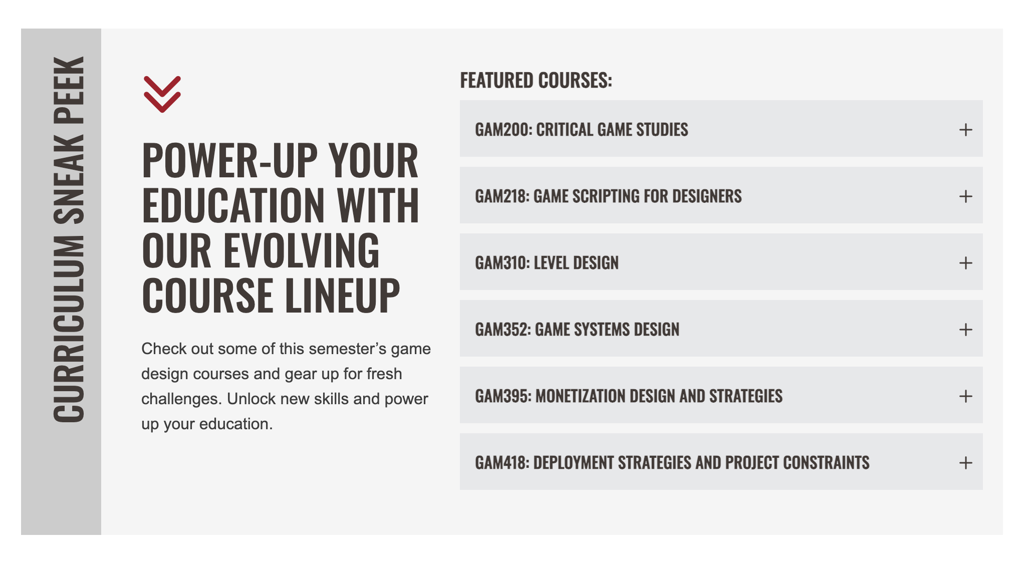 Featured Game Design Courses at UAT